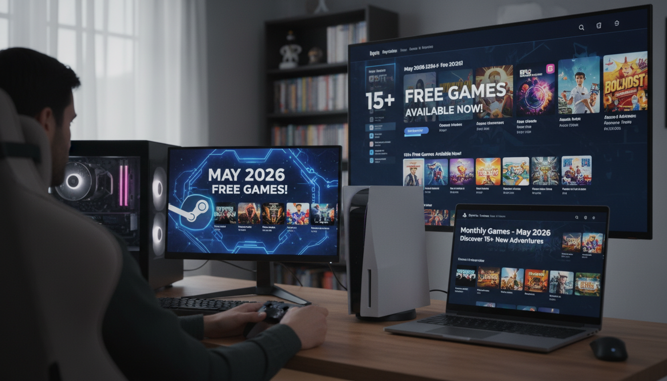 découvrez plus de 15 jeux gratuits à ne pas manquer en mai 2026 sur steam, epic games et ps plus. profitez des meilleures offres et enrichissez votre bibliothèque de jeux sans dépenser un centime.