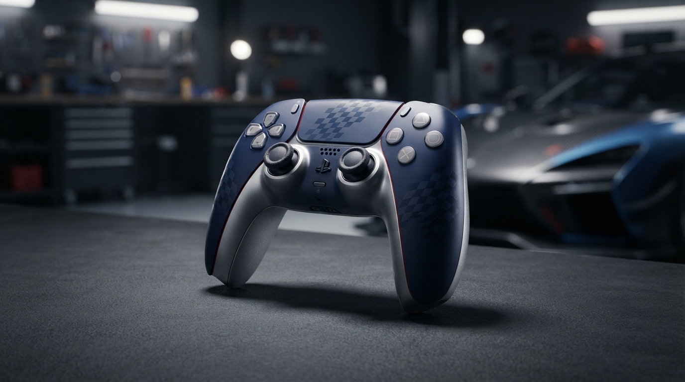 la manette dualsense ps5 en édition limitée gran turismo est disponible en précommande. découvrez cette édition spéciale inspirée de l’univers du célèbre jeu de course.
